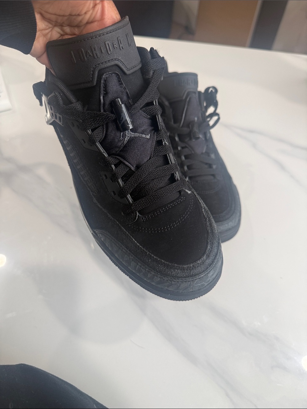 Jordan All-Black High-Top Sneakers